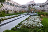 At the Ismaili Centre in Lisbon, the majority of the building’s footprint is outdoors. Its gardens and fountains encourage conversation, social exchange and opportunities to host premiere events in Portugal. 