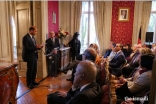 His Excellency Abdel-Ellah Sediqi, introducing the event at the Afghan Embassy in Paris.