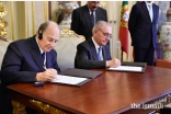 Mawlana Hazar Imam and Portugal’s Minister of State and Foreign Affairs, Rui Machete, sign a landmark agreement establishing a formal Seat of the Ismaili Imamat in Portugal, on June 4, 2015.