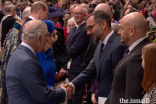 Prince Rahim and His Majesty King Charles at the Commonwealth Day Service at Westminster Abbey on 13 March 2023.