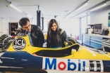 Nabila Tejpar, pictured with her Father Aziz, has continued her family's tradition of motor racing.