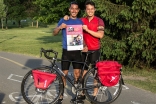 Sulaiman Hakimi and Jamil Ahmadi cycled across Canada while raising awareness and funds for the Breakfast Club of Canada.