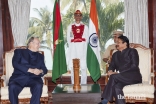 Shri C. Vidyasagar Rao, Honourable Governor of Maharashtra in conversation with Mawlana Hazar Imam at the Raj Bhavan.  