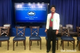 Shelmina participating in a meeting at the White House to advance equity for women and girls of color, December 2016.