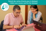 Retrait des cartes d'accès pour le Mulaqat