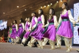 Performers doing a traditional Syrian synchronized step.