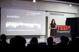 Erin Williford speaks at the TEDxSugarLand event held at the Ismaili Jamatkhana and Center, Houston. Ismaili Council for the USA