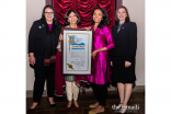 From left): Aziza Hasan, Executive Director of New Ground; Dr. Shaheen Kassim-Lakha, Conrad Hilton Foundation; Los Angeles City Council Member Nithya Raman, and Joumana Silyan-Saba, Director of Policy and Discrimination Enforcement for the Civil + Human Rights and Equity Department, Los Angeles.