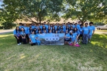 Group photo of Central Camp 2 Vibe 2023 students and staff at Dayspring Episcopal Center in Parrish.