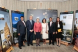 Irina Bokova, Director-General of UNESCO at the Ismaili Centre, London with leaders of the Jamat. Ismaili Council for the UK