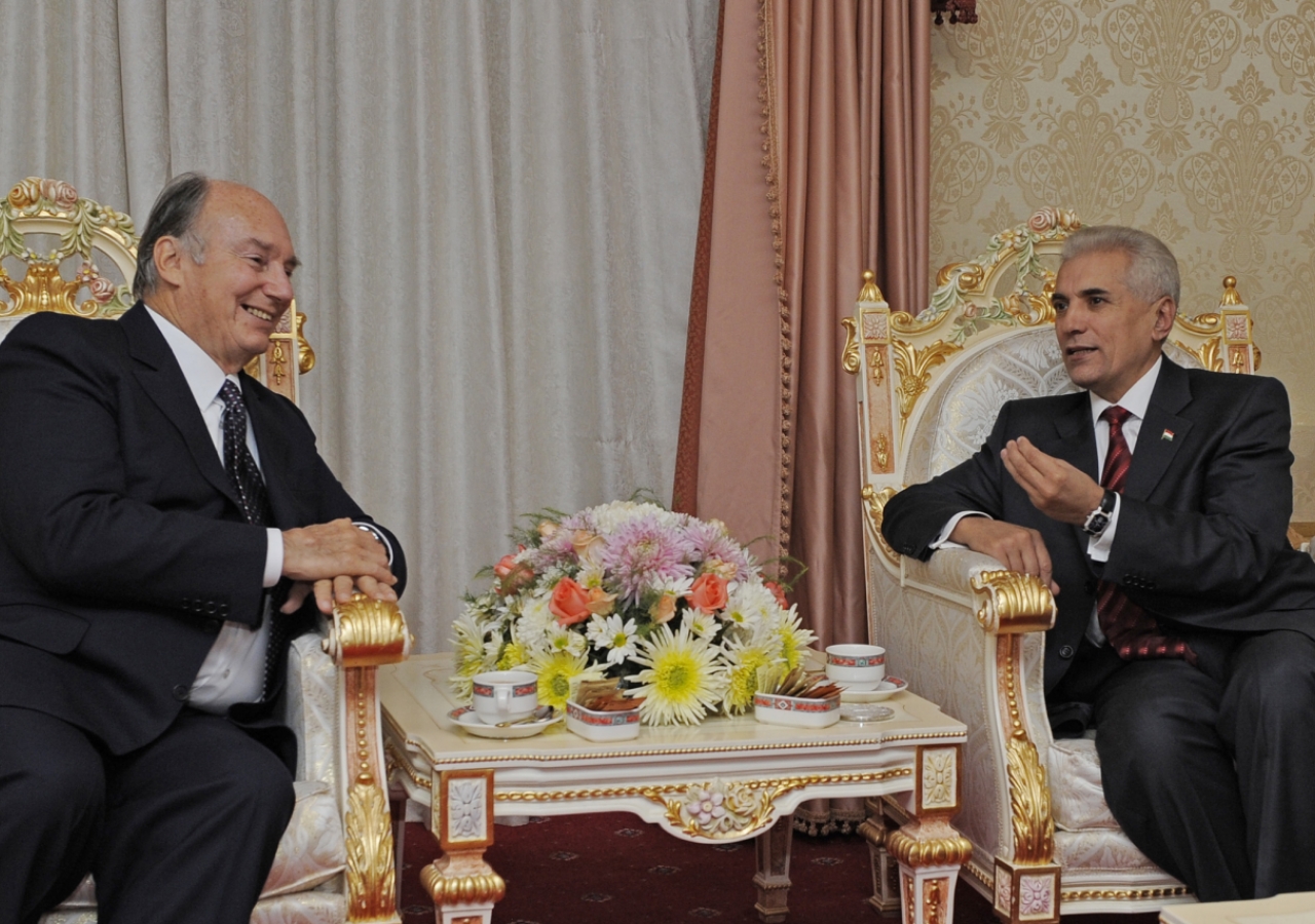 Mawlana Hazar Imam meets with Tajikistan&amp;rsquo;s Minister of Foreign Affairs, His Excellency Hamrokhon Zarifi. 