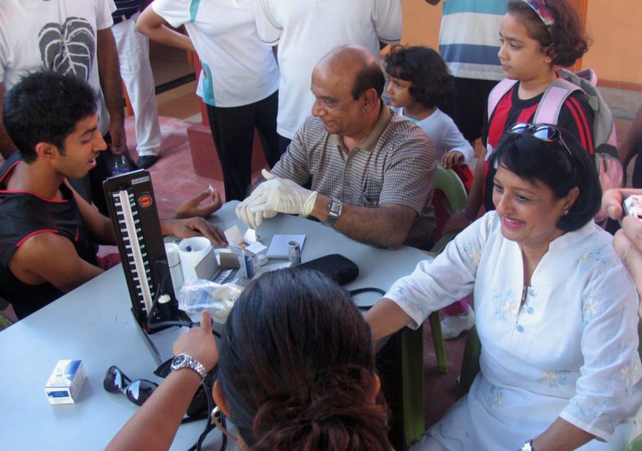 The Ismaili Council Health Portfolio set up a booth where medical professionals from various Jamati centres offered testing as well as information on managing blood pressure and sugar levels.