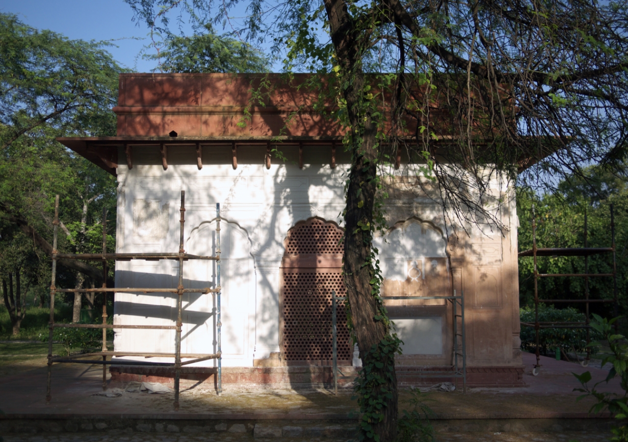 The Garden Pavilion at Sunder Nursery is also undergoing restoration.