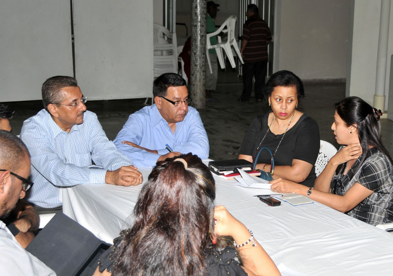 A group of volunteers plan for Hazar Imam&amp;rsquo;s visit.