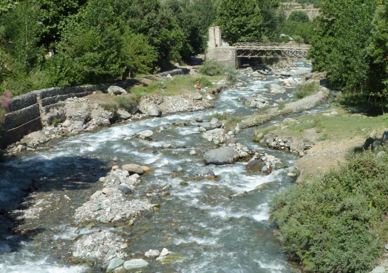 A river running through beautiful Chitral.