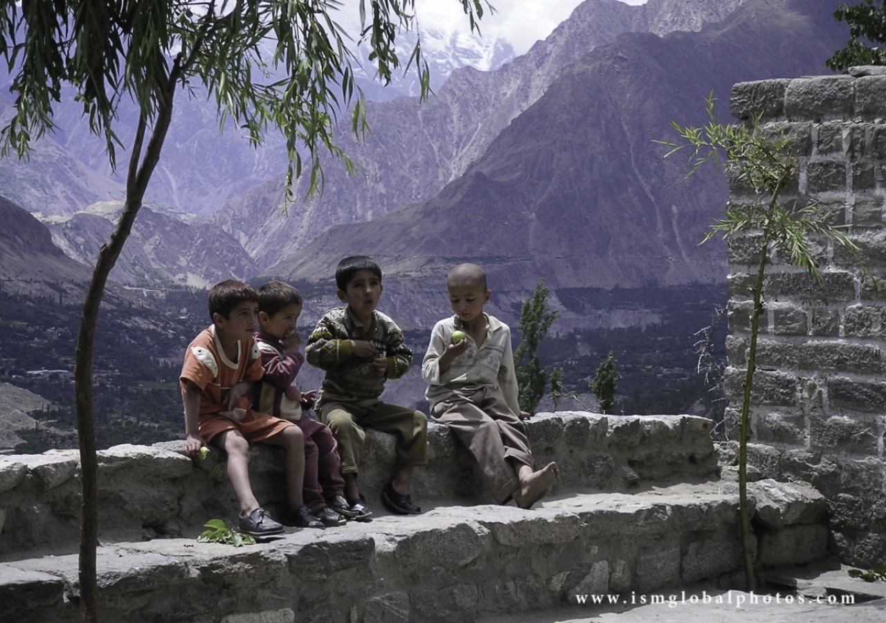 “Hanging Outside Jamatkhana” — Hunza, Pakistan.