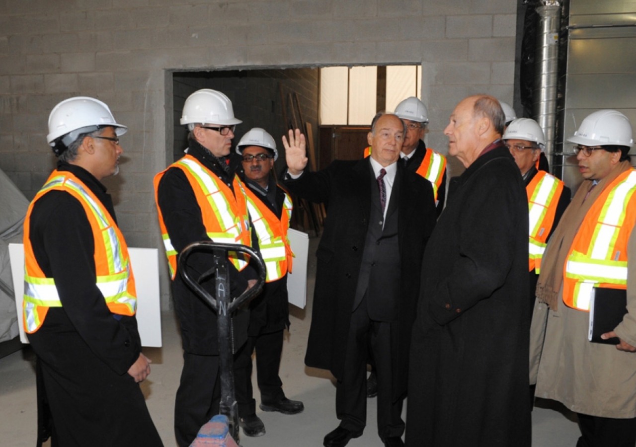 In the Aga Khan Museum, Mawlana Hazar Imam and Prince Amyn reflect on interior design options.