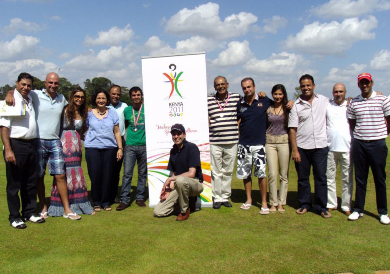 Participants at the Ismaili Games Kenya golf competition that was held at the Windsor Golf and Country Club.