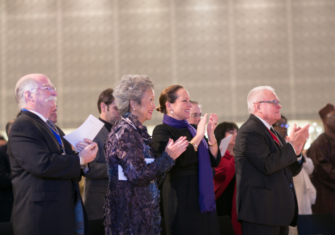 Princess Zahra and the Right Honourable Adrienne Clarkson were among the guests attending the presentation ceremony honouring Mawlana Hazar Imam as recipient of the 2013 Gold Medal.