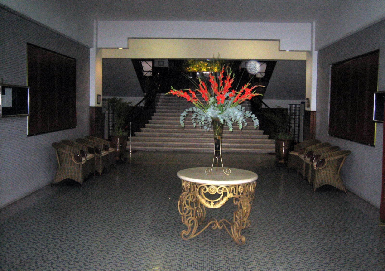 The front foyer of the Maputo Jamatkhana.  