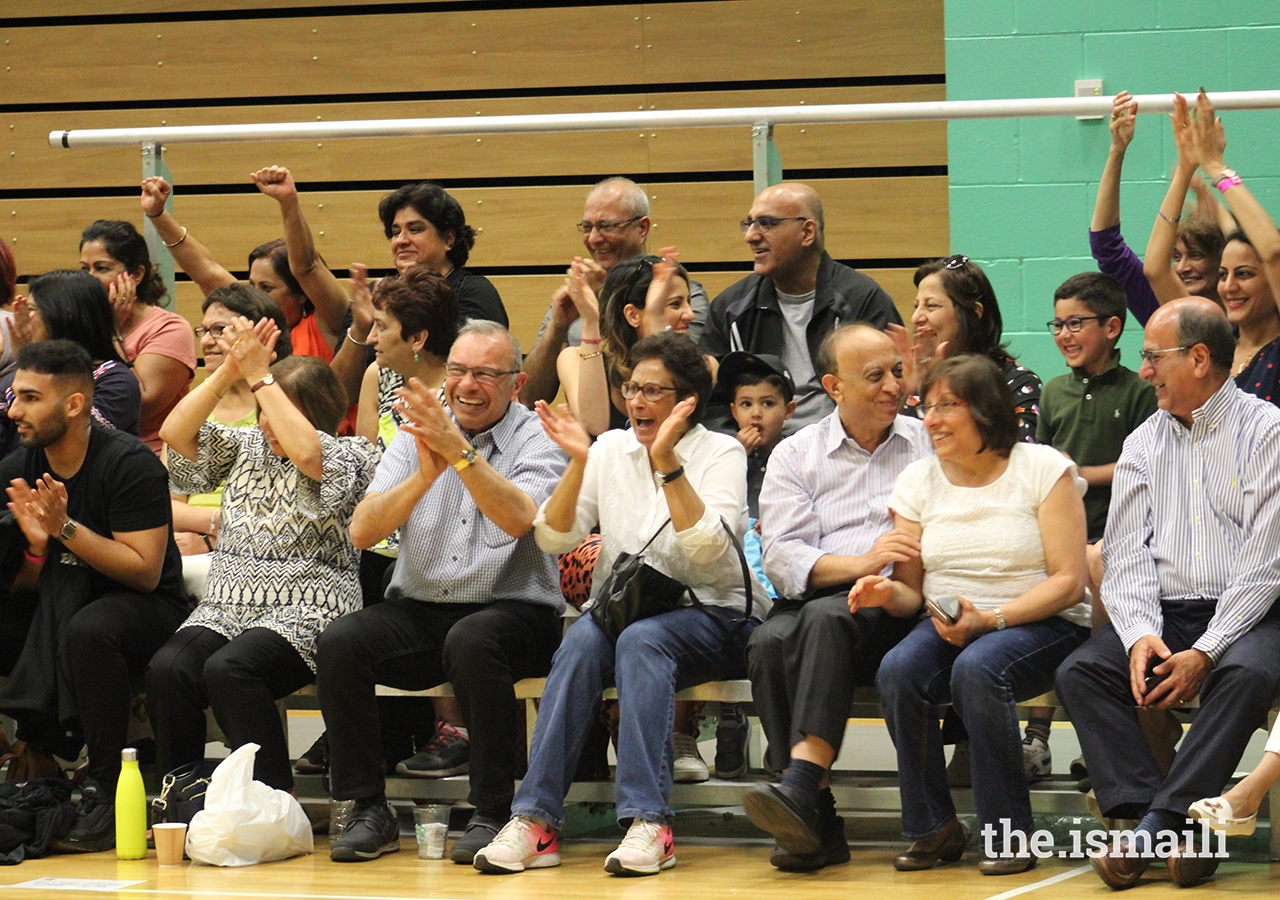 Spectators young and old celebrate the Netball competition at the European Sports Festival 2019.