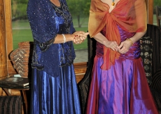 Princess Zahra and First Lady Anita Perry at the Texas State Gala. 