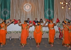 Ismaili dancers perform before Mawlana Hazar Imam at the Jamati institutional dinner in Bangladesh. 