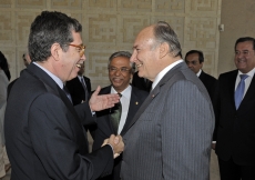 Mawlana Hazar Imam welcomes Mariano Gago, Portugal&amp;rsquo;s Minister of Science, Technology and Higher Education, to the Ismaili Centre in Lisbon. 