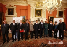 Mawlana Hazar Imam attends a breakfast meeting hosted by Prime Minister Gordon Brown at 10 Downing Street, ahead of the London Conference on Afghanistan.