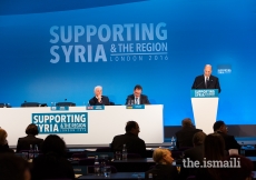 Mawlana Hazar Imam speaking at the Supporting Syria and the Region Conference in London, 4 February 2016.