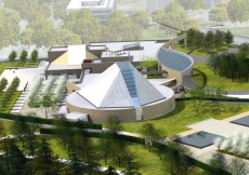 An artist-rendering of the Ismaili Centre, Toronto.