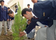 Volunteers planted trees on the grounds of their respective Jamatkhanas.