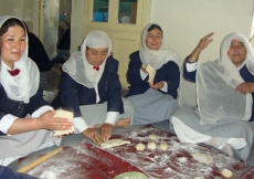 Volunteers prepared traditional Afghan foods that were sold in the Volunteer Week food courts of each Kabul Jamatkhana.