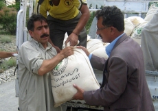 FOCUS Pakistan delivering relief items to displaced people in Hundur village of the Yasin valley in Gilgit-Baltistan.