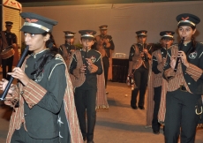 The Aga Khan Baug Band in performance at the awards ceremony.