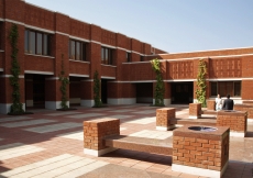 The Grand Courtyard at the Ismaili Jamatkhana Lahore.