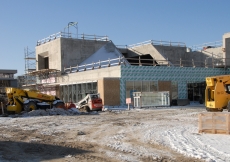 Jan 2012: A view of the exterior of the social hall of the Ismaili Centre, Toronto.