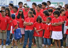 Athletes take part in the opening ceremony of the 2011 Ismaili Games Kenya.