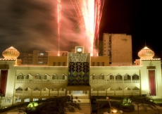 Fireworks at Maputo Jamatkhana.