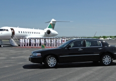 Mawlana Hazar Imam departing from Austin airport. 