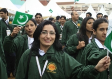 Jamati members from team Pakistan during the 2008 Opening Ceremonies. JG