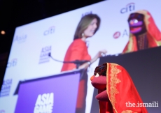 Zari, a Sesame Street muppet from Afghanistan. Sesame Workshop was a recipient of an Asia Game Changer Award for their work to inspire girls in Afghanistan to attend school.