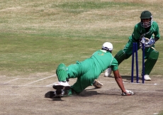 An intense cricket match. JG