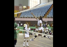 Women&#039;s Volleyball during the Golden Jubilee Games. JG