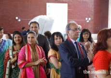 Members of the Jamat performed Dandia Raas  following the Mamero ceremony at the Patio Mela. 