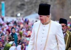 Mawlana Hazar Imam grants a Darbar at Garamchashma, Lower Chitral