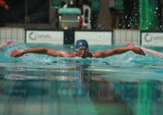 Swimming with focus, strength and determination. JG