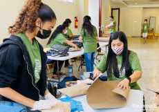 Packing team for clothes donation in Maputo 