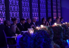 Mawlana Hazar Imam and members of his family enjoy the musical performance. Photo: Zahur Ramji