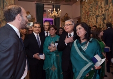 Prince Hussain meets with Jamati and institutional leaders at the celebration of Mawlana Hazar Imam’s 80th birthday. Photo: Zahur Ramji